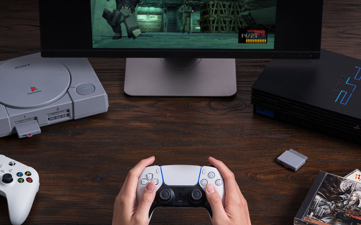 Bluetooth adapter 8BitDo Retro Receiver PS1/PS2/PC