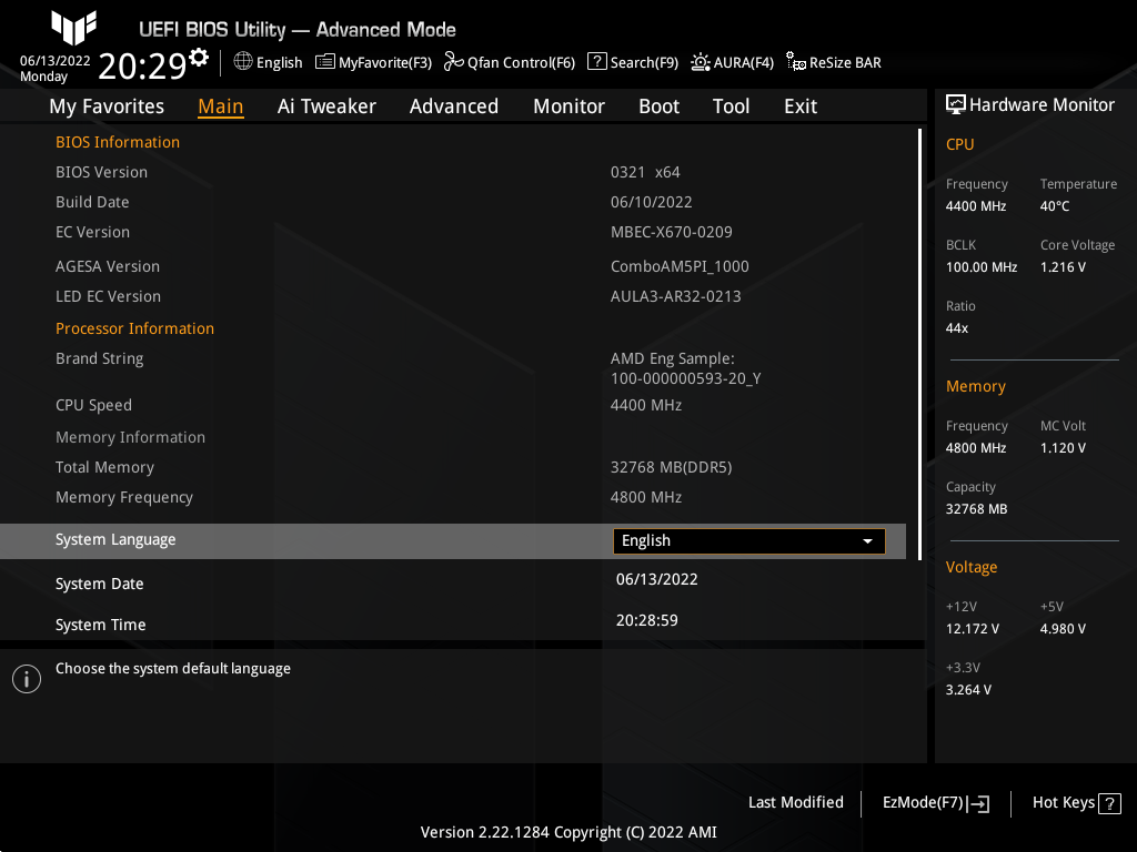 ASUS TUF GAMING B760M-PLUS WIFI II motherboard