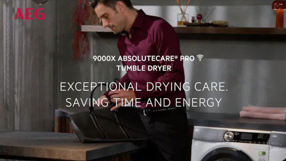 Sušička prádla AEG 9000 AbsoluteCare® Plus 3DScan TR9396CC