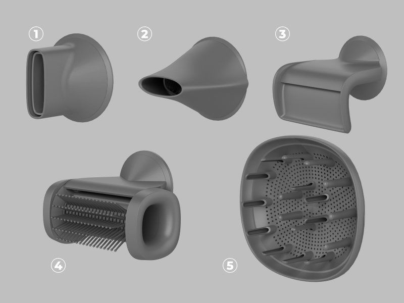 Fén na vlasy AENO AI fén na vlasy HD5 šedý