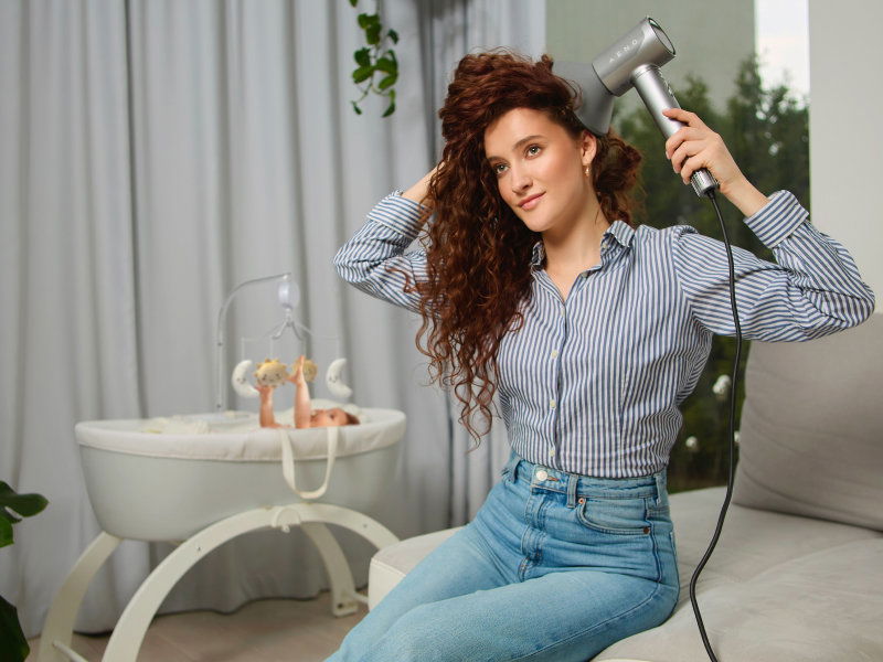 Fén na vlasy AENO AI fén na vlasy HD5 šedý