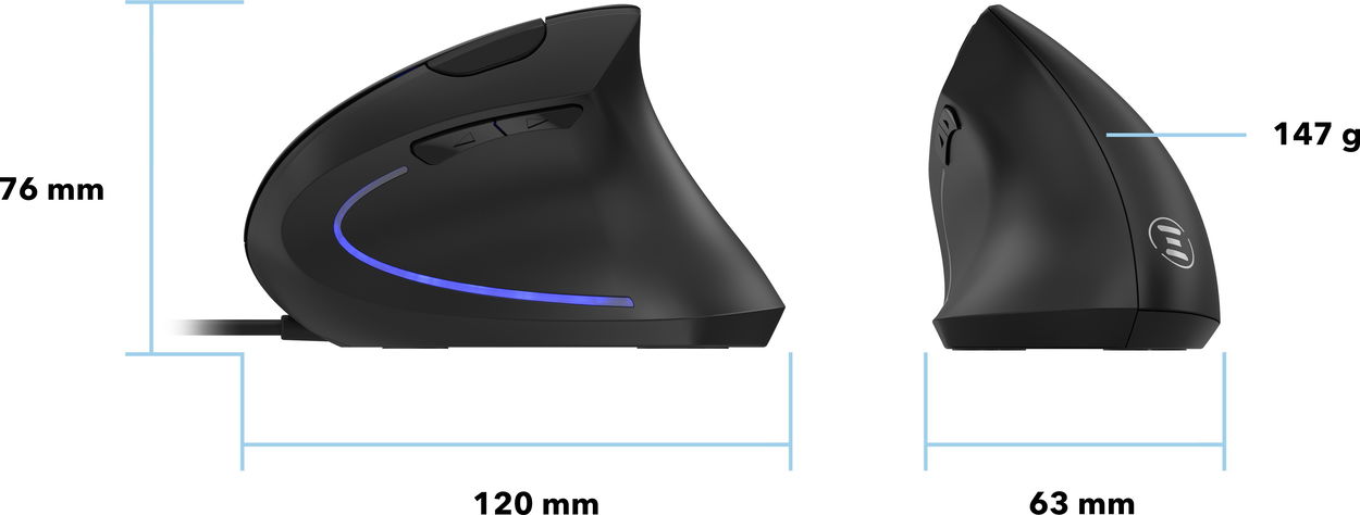 Eternico Wired Vertical Mouse MDV100