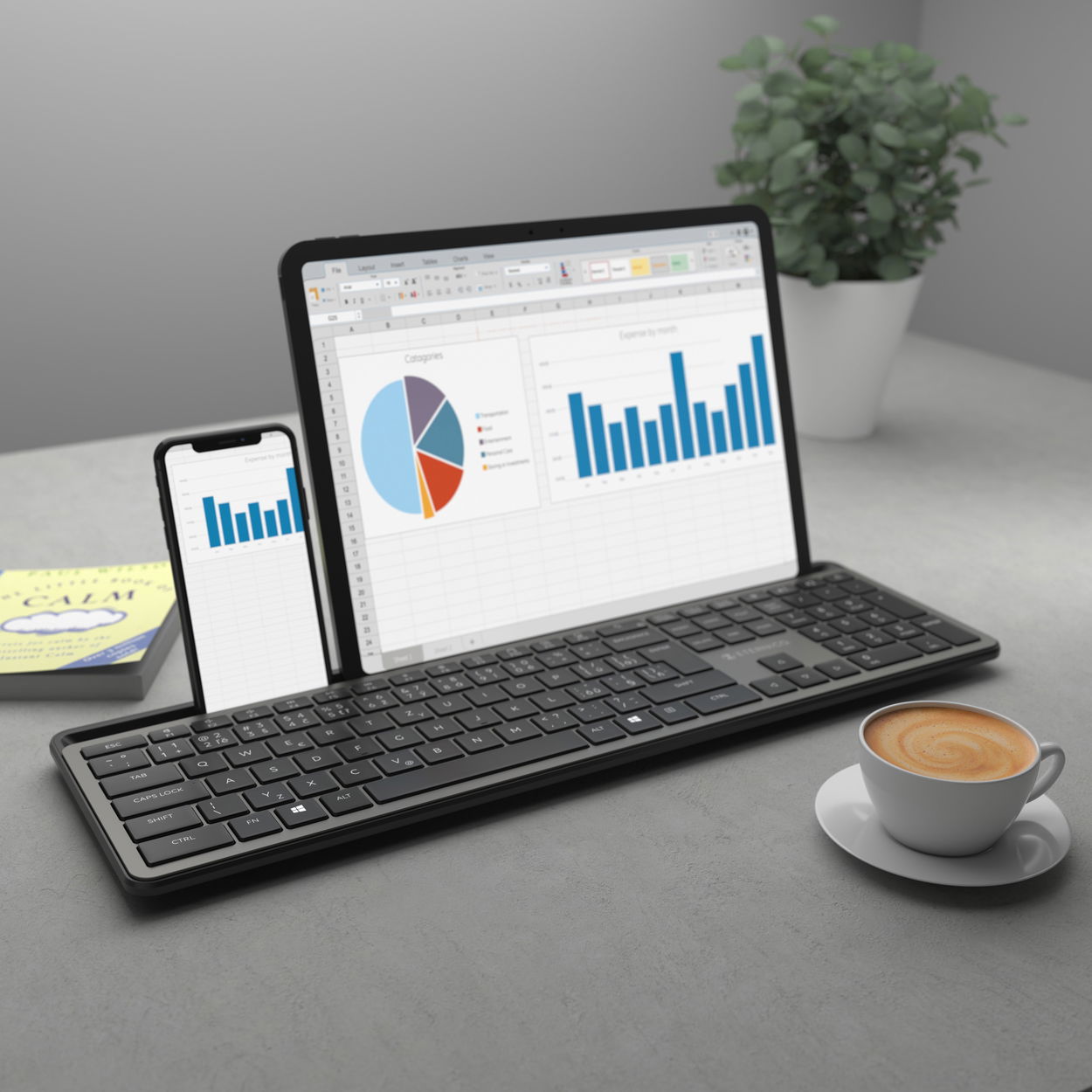Klávesnice Eternico Wireless Keyboard KSB3350 CZ/SK