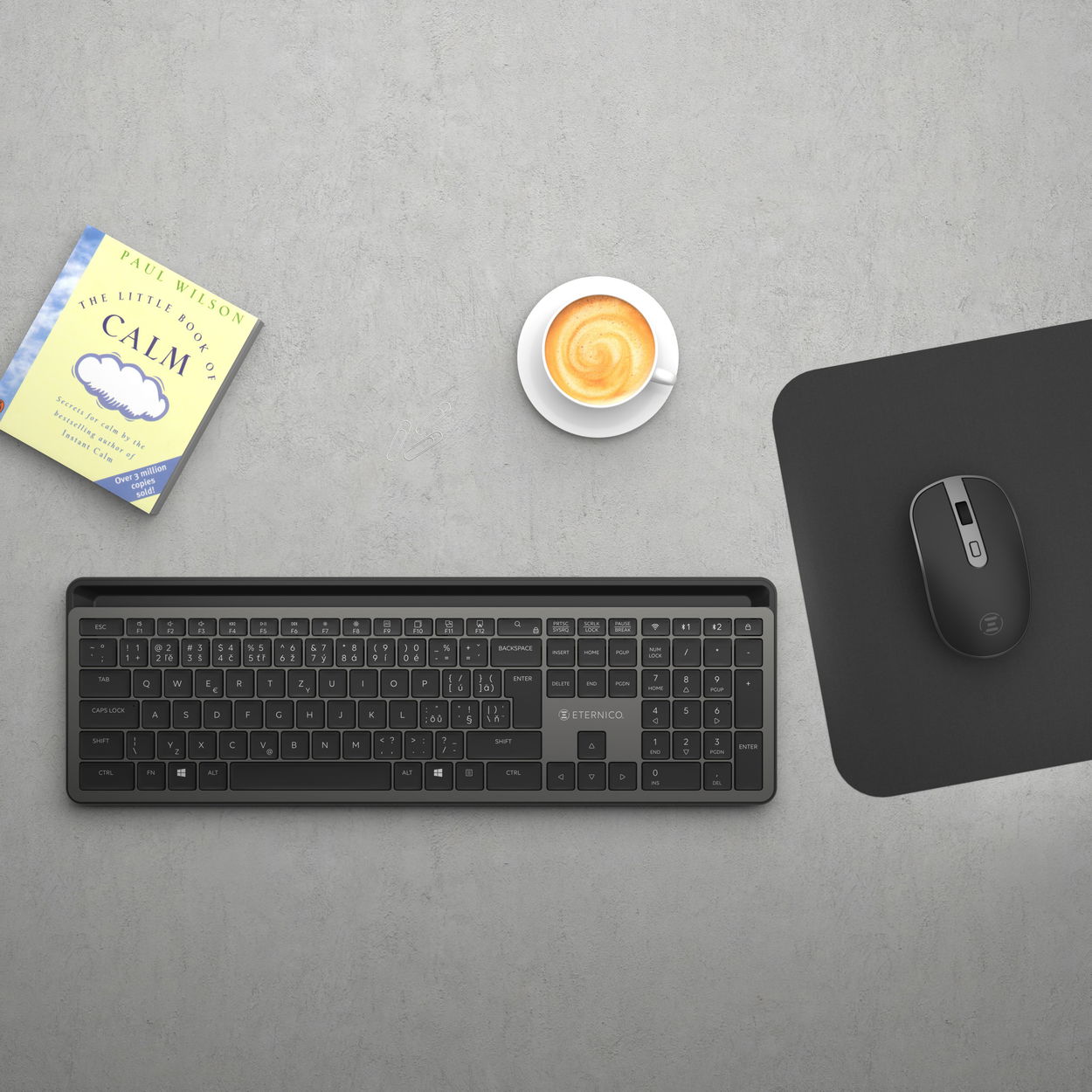Klávesnice Eternico Wireless Keyboard KSB3350 CZ/SK