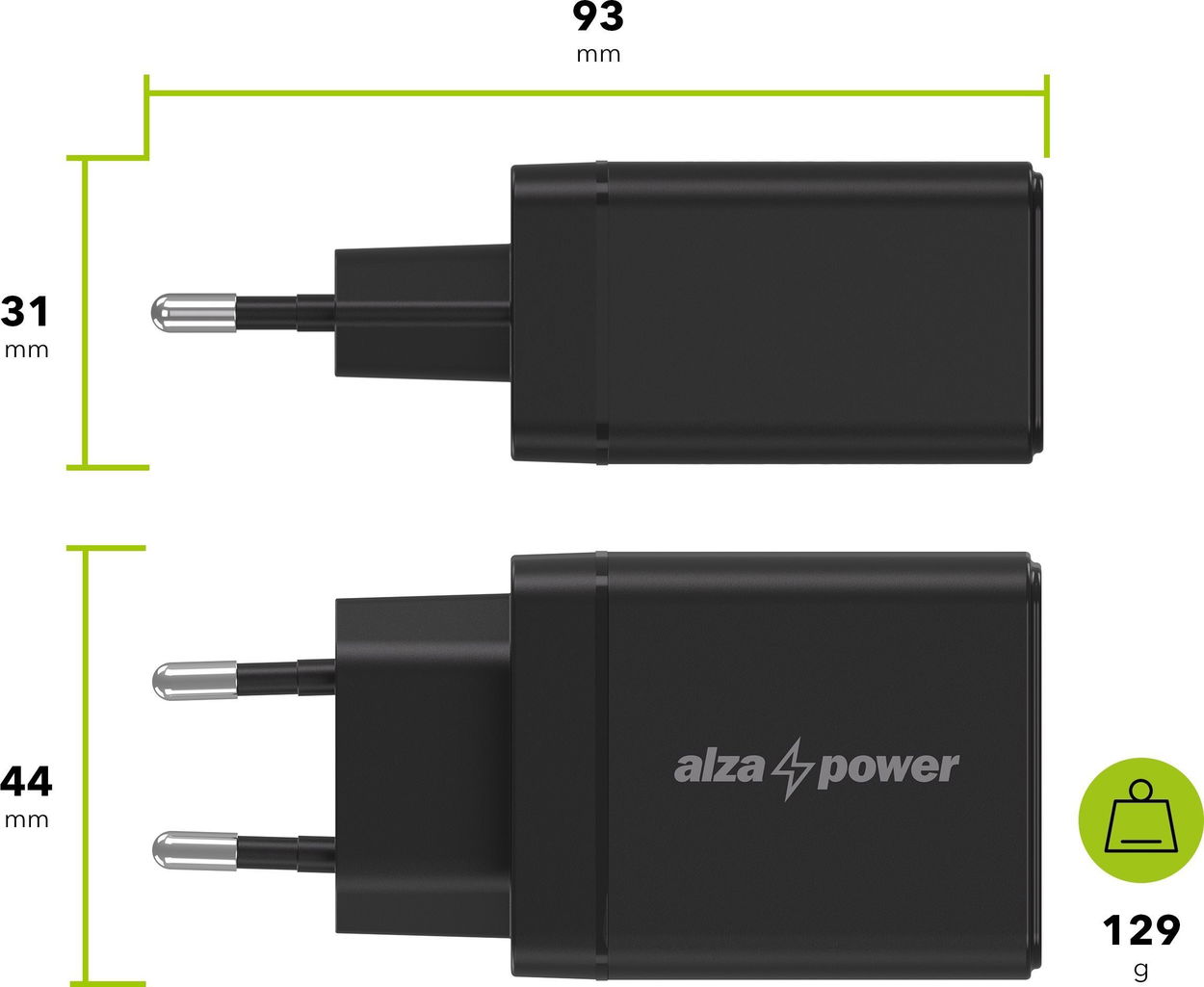 Stolní lampa AlzaPower LLT-51WDW Led Table lamp 5W, bílá