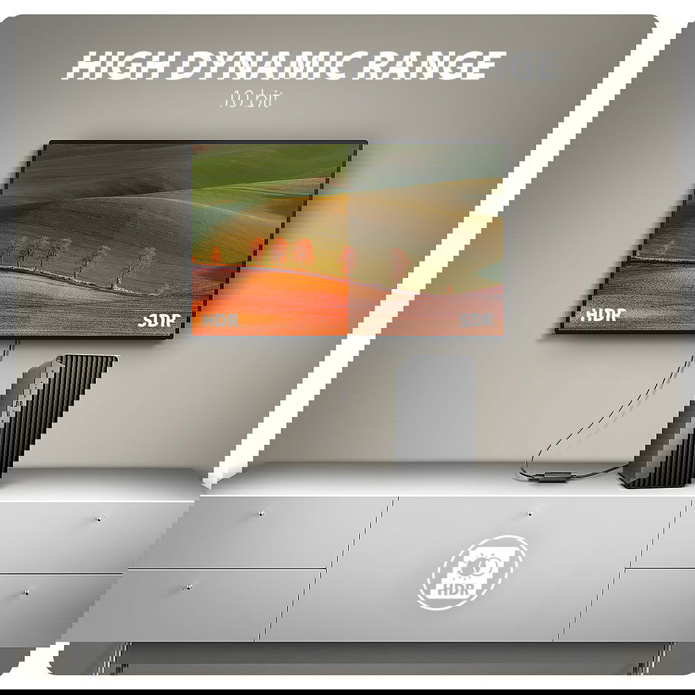 AXAGON RVD-HI20N Verbesserte Farbe und verbesserter Kontrast mit HDR-Unterstützung