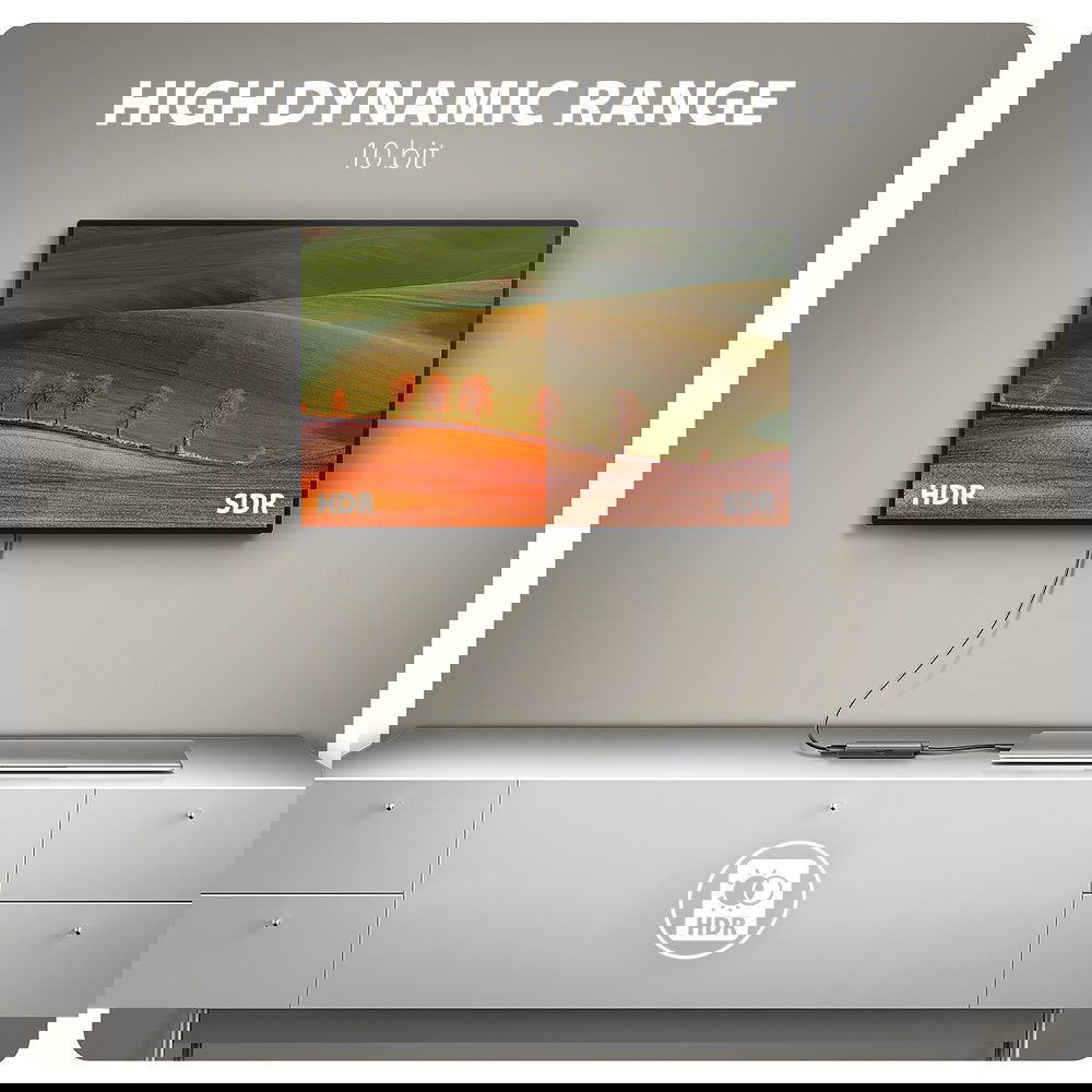 AXAGON RVC-HI8KPD Verbesserte Farbe und Kontrast mit HDR-Unterstützung