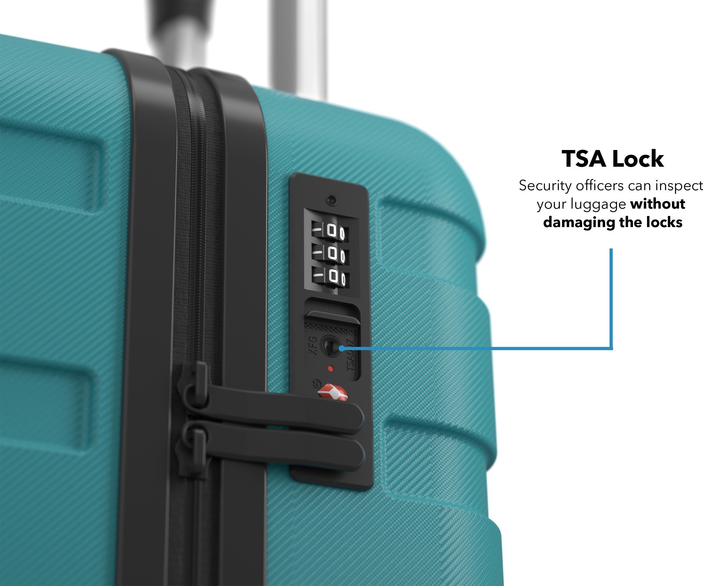Bőrönd AlzaGuard Traveler Suitcase 2025 bőrönd, S - fekete