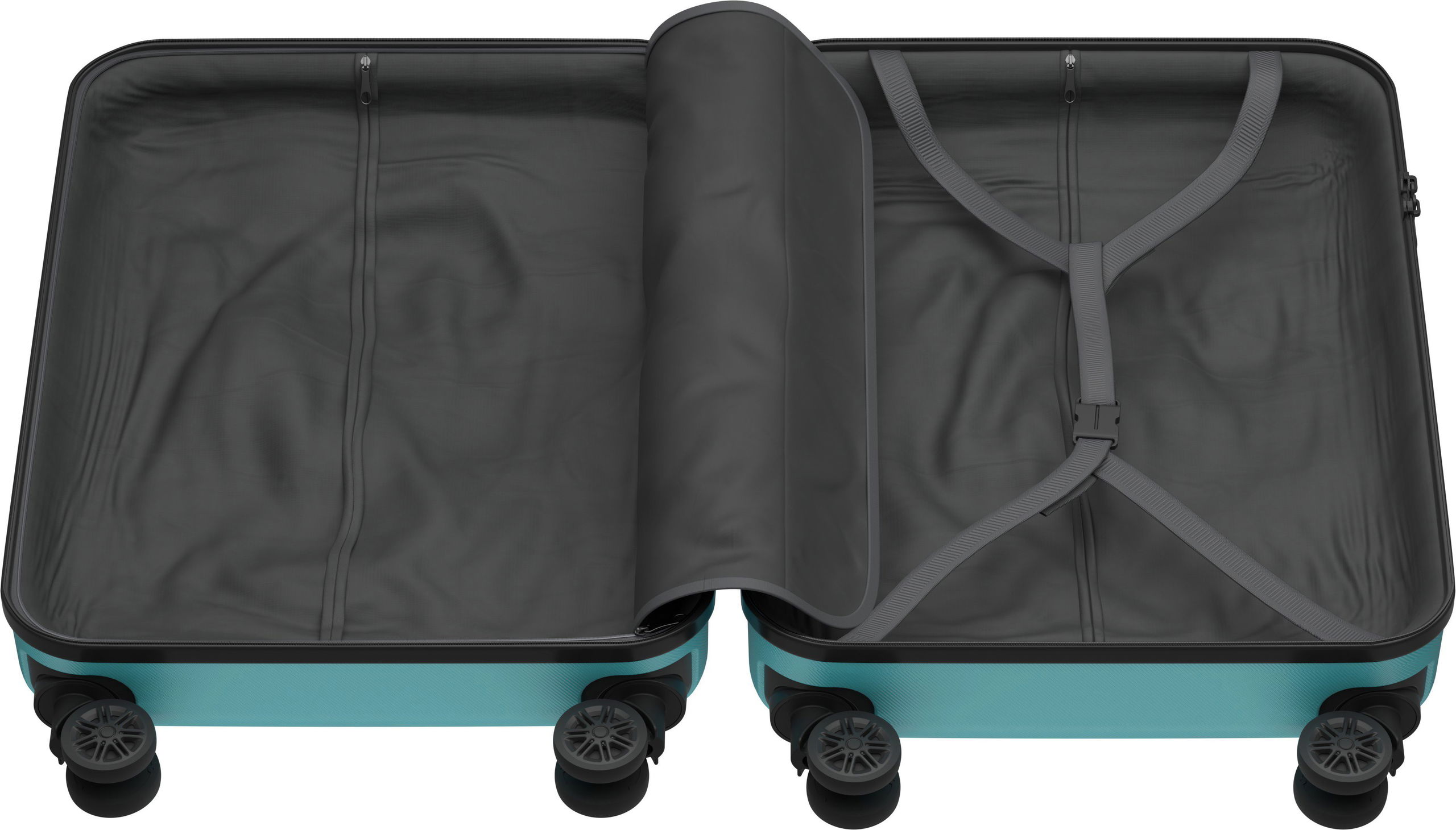 Bőrönd AlzaGuard Traveler Suitcase 2025 bőrönd, S - fekete