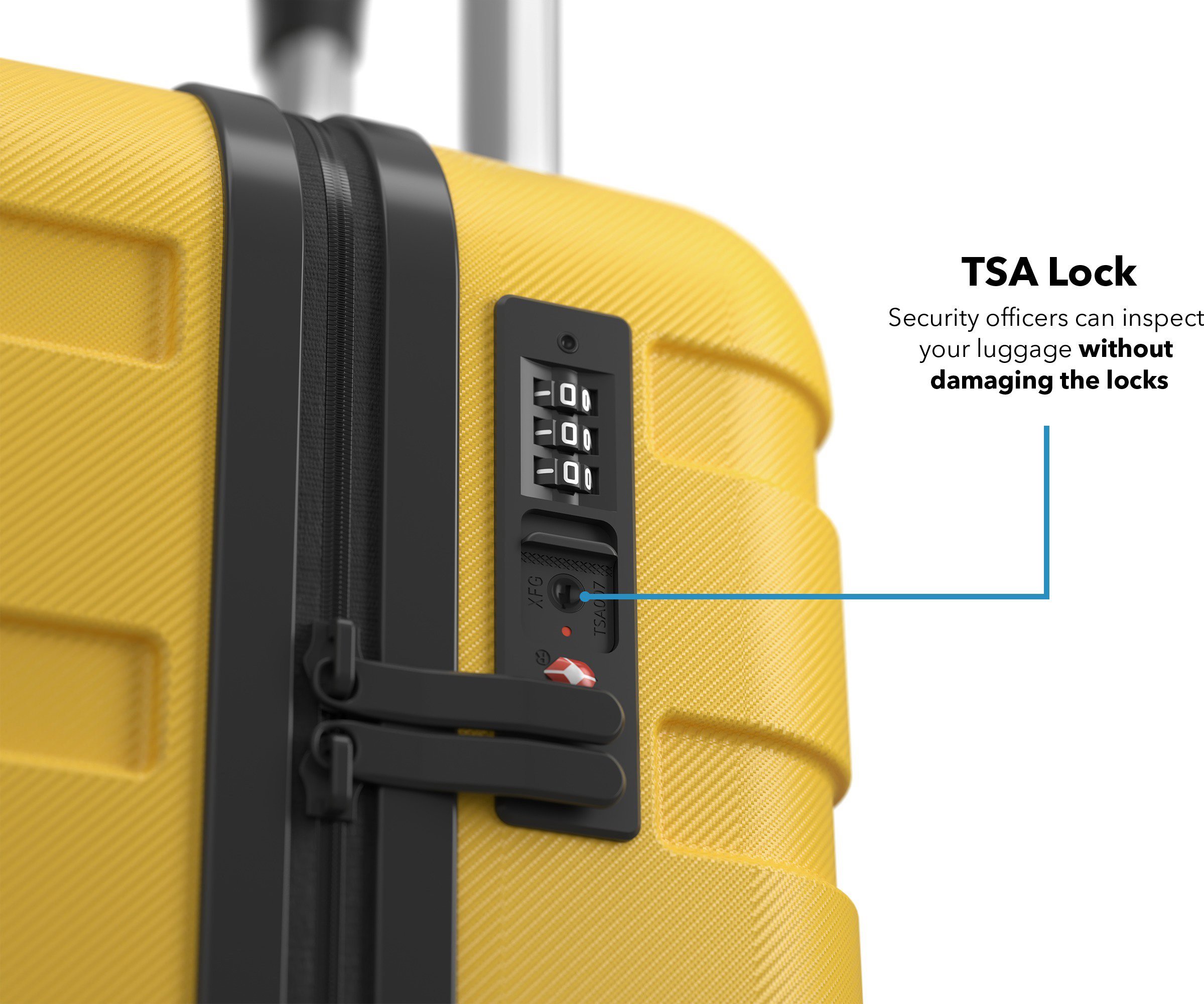 Bőrönd AlzaGuard Traveler Suitcase 2025 bőrönd, S - fekete
