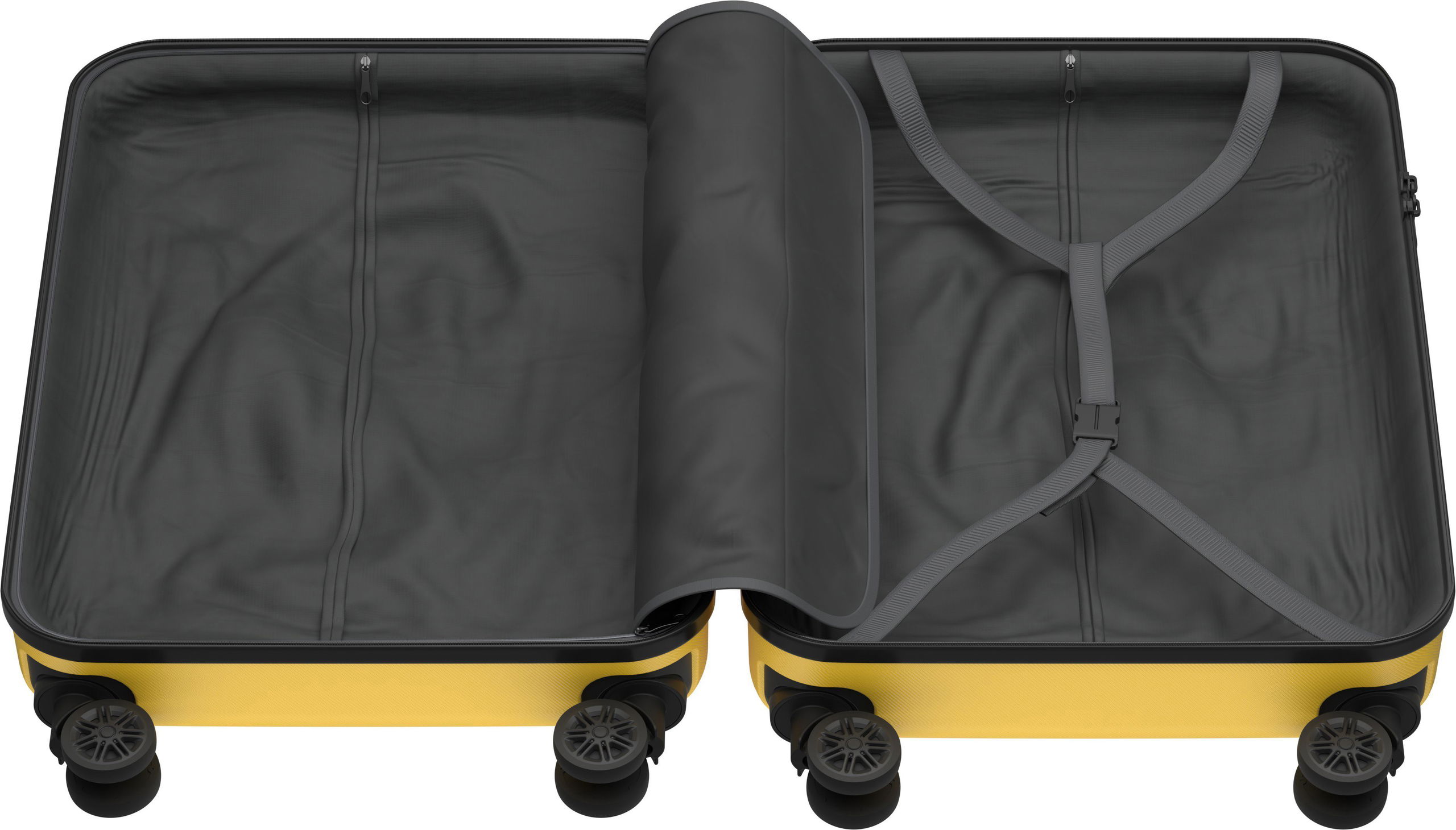 Bőrönd AlzaGuard Traveler Suitcase 2025 bőrönd, S - fekete