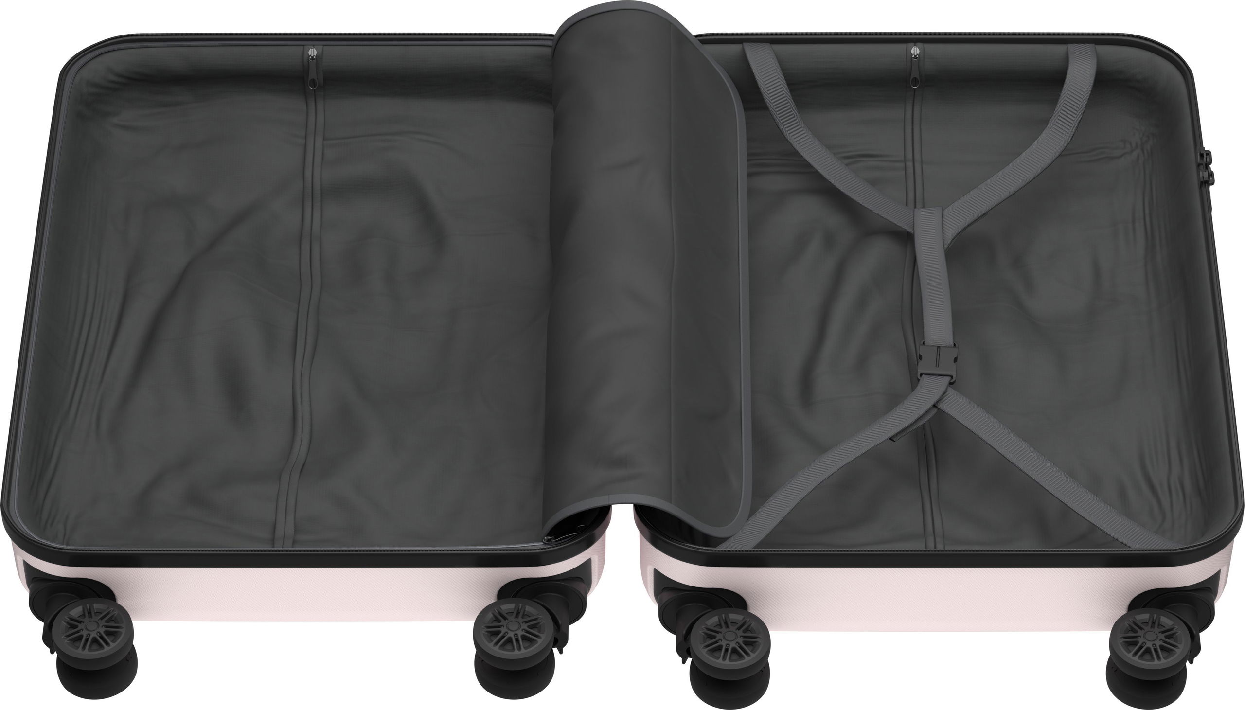 Bőrönd AlzaGuard Traveler Suitcase 2025 bőrönd, S - fekete