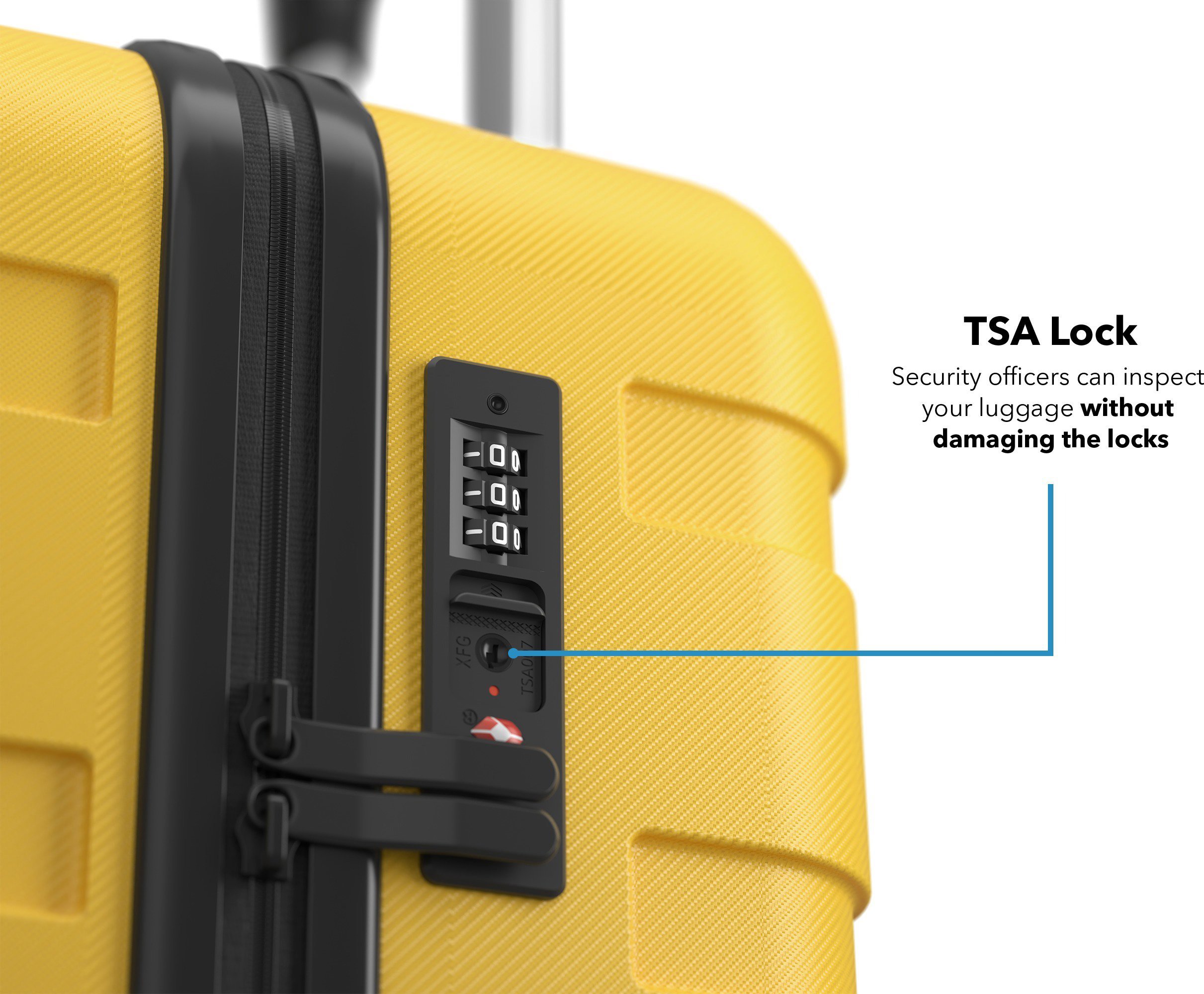 AlzaGuard Traveler Suitcase 2025 bőrönd, M - fekete