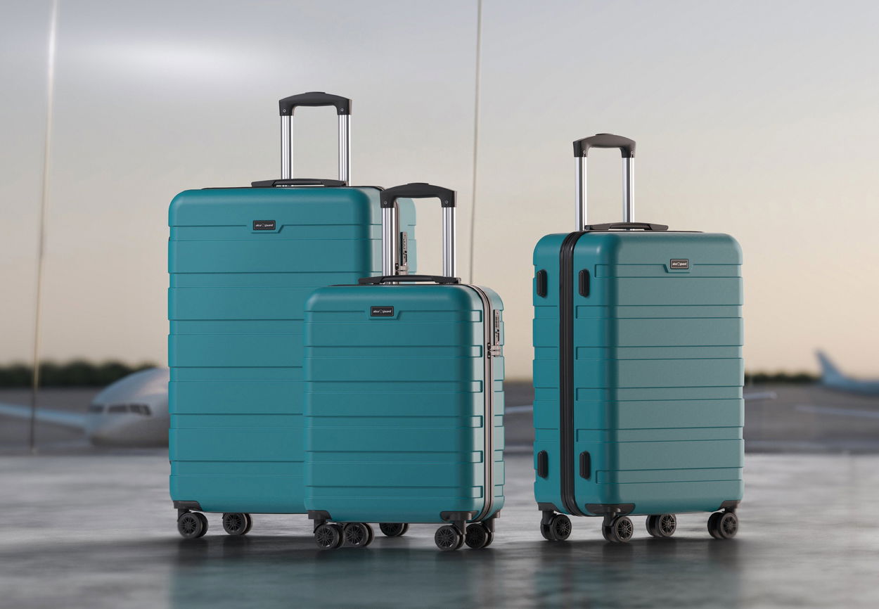 AlzaGuard Traveler Suitcase 2025 bőrönd, L - fekete
