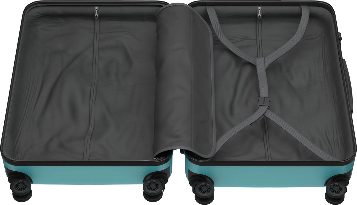 AlzaGuard Traveler Suitcase 2025 bőrönd, L - fekete
