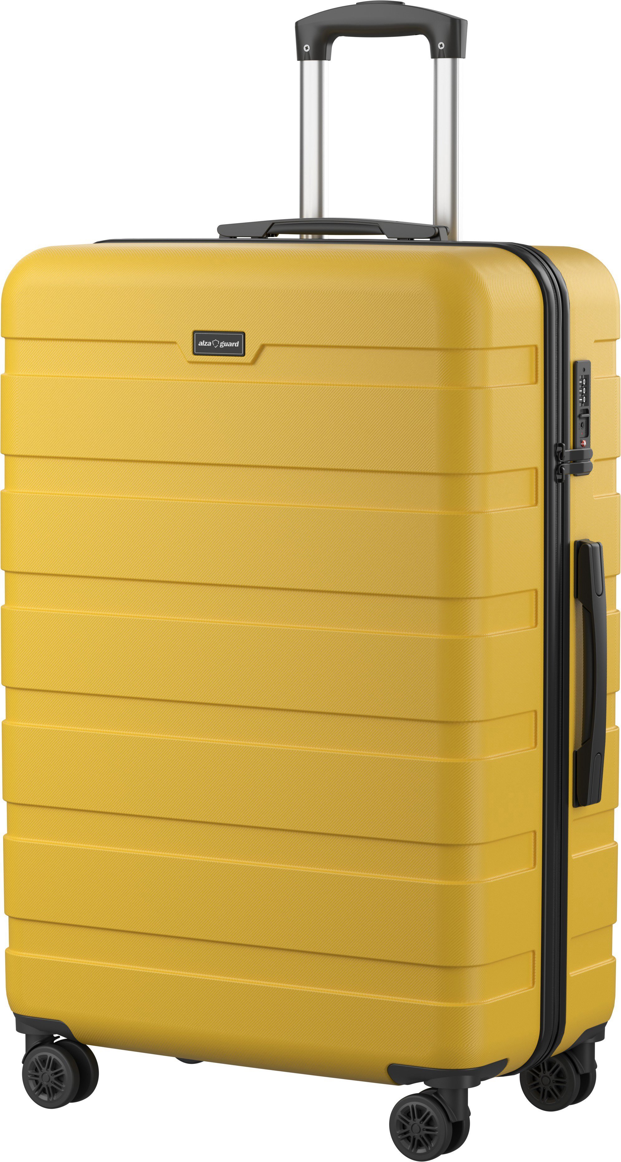 AlzaGuard Traveler Suitcase 2025 bőrönd, L - fekete