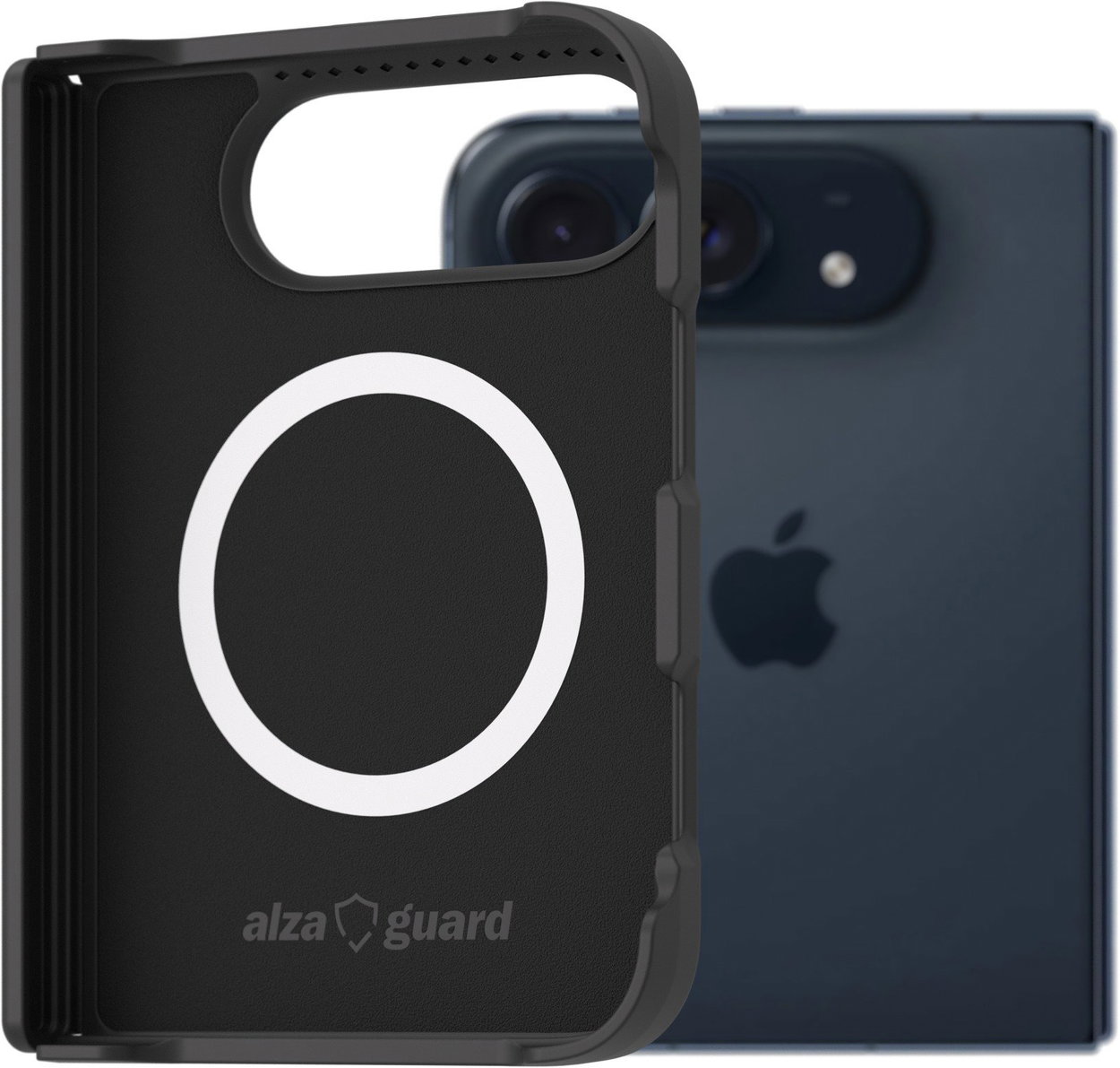 AlzaGuard Silicone Open-Front Case Compatible with Magsafe