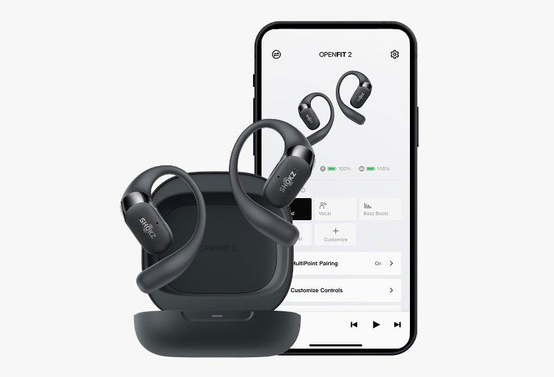 Bezdrátová sluchátka Shokz OpenFit 2+