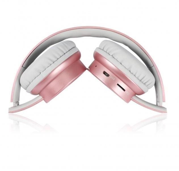 Wireless headphones ALIGATOR AH02 pink