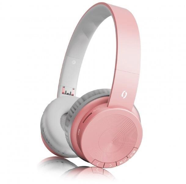 Wireless headphones ALIGATOR AH02 pink