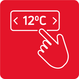 Temperature setting icon