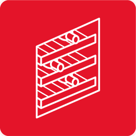 Wooden shelves icon