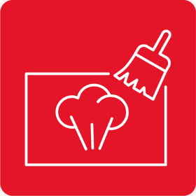 Ikona parní čištění