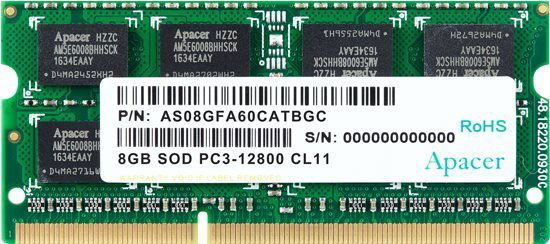 Apacer SO-DIMM 8GB DDR3 1600 MT/s CL11