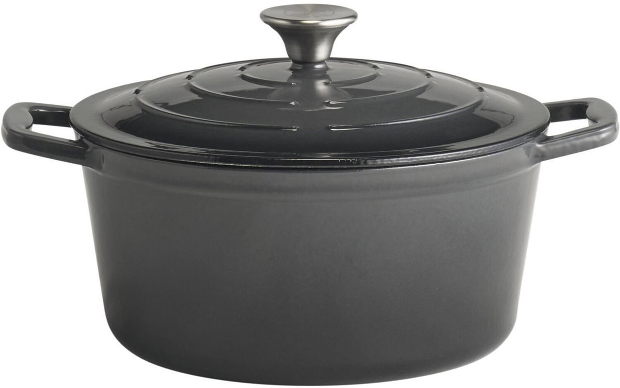Pot APS 5 Stars Pot with lid, height 115 mm, diameter 250 mm, anthracite