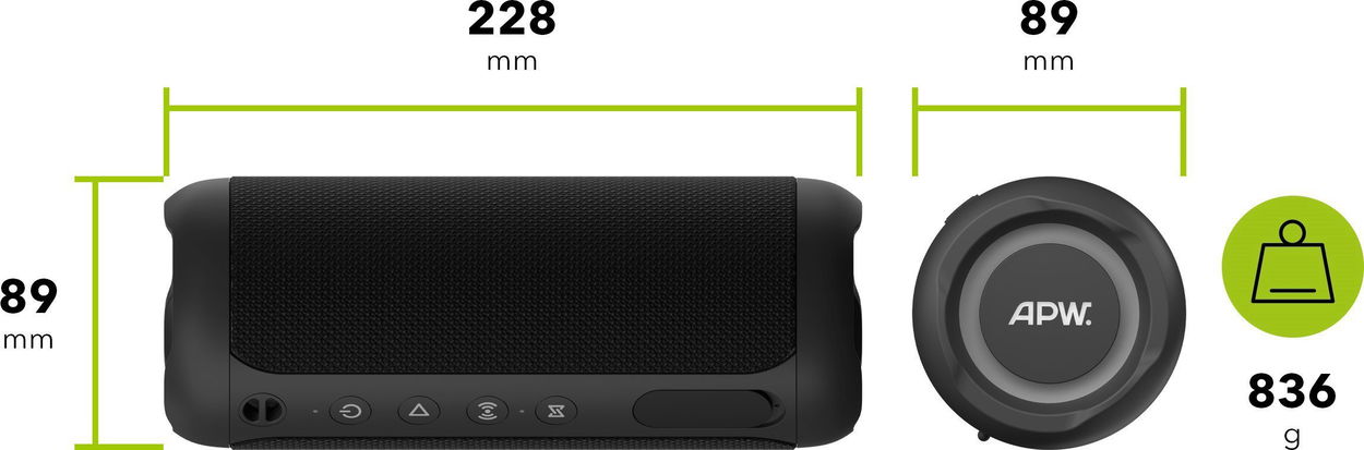 Bluetooth reproduktor AlzaPower Quest 40, černý