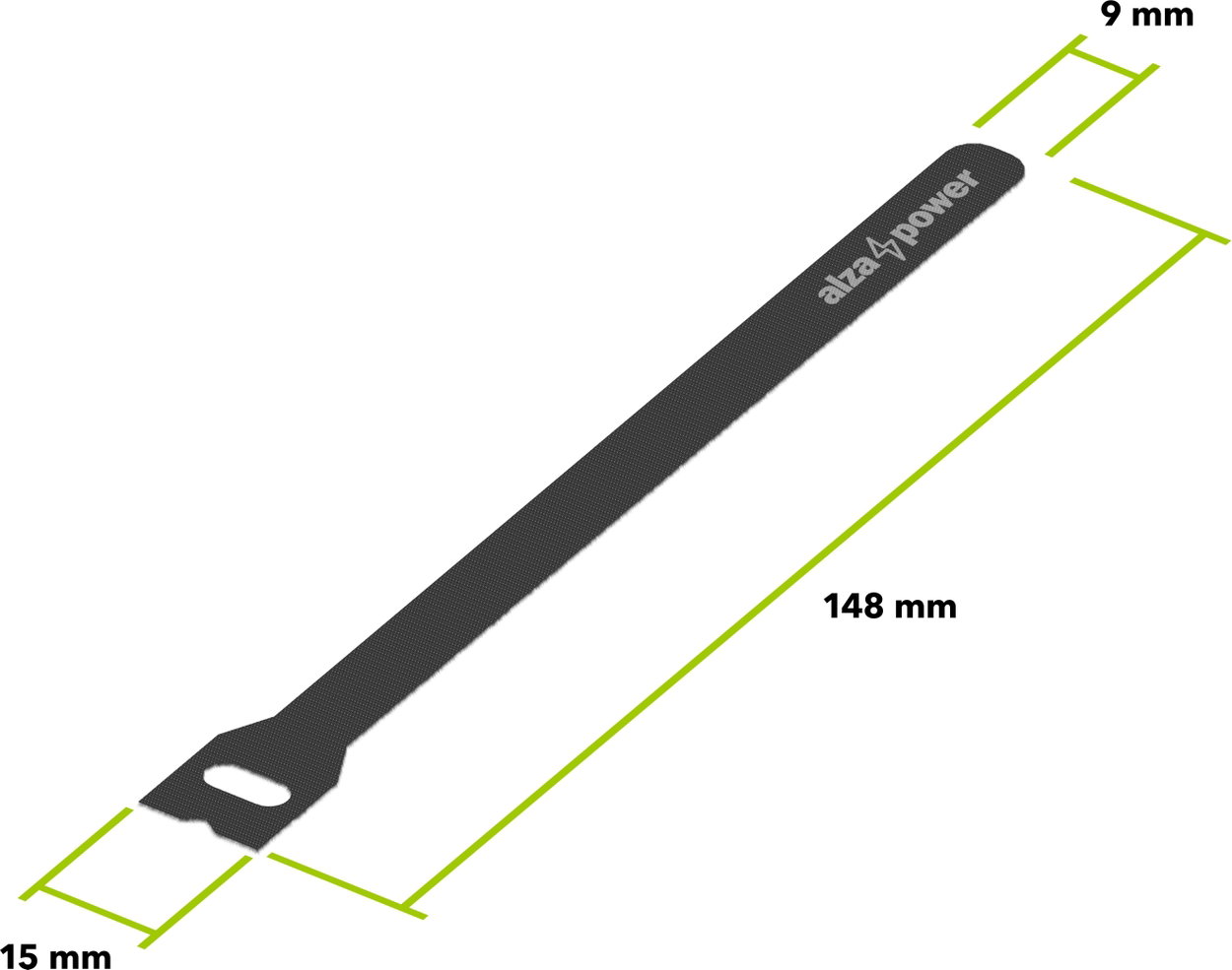 AlzaPower VelcroStrap+