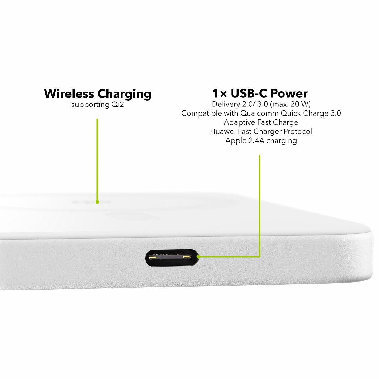 AlzaPower Qi2 Ultra Slim 5000mAh Power Delivery (20W)