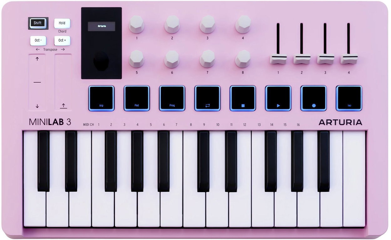 MIDI-Controller Arturia MiniLab 3 Rose Quartz