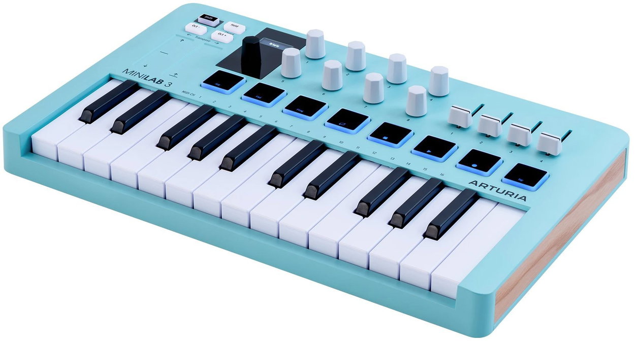 Arturia MiniLab 3 Aquamarine unterstützt Sie beim Spielen