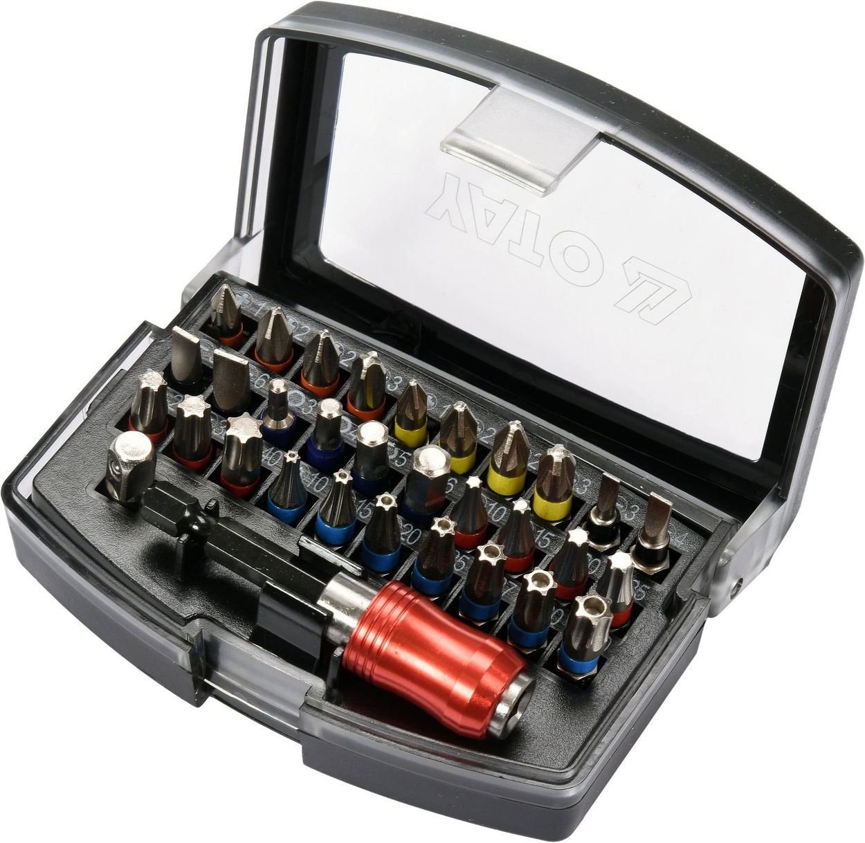 YATO Sada bitů s adaptérem 1/4" 32ks YT-04622
