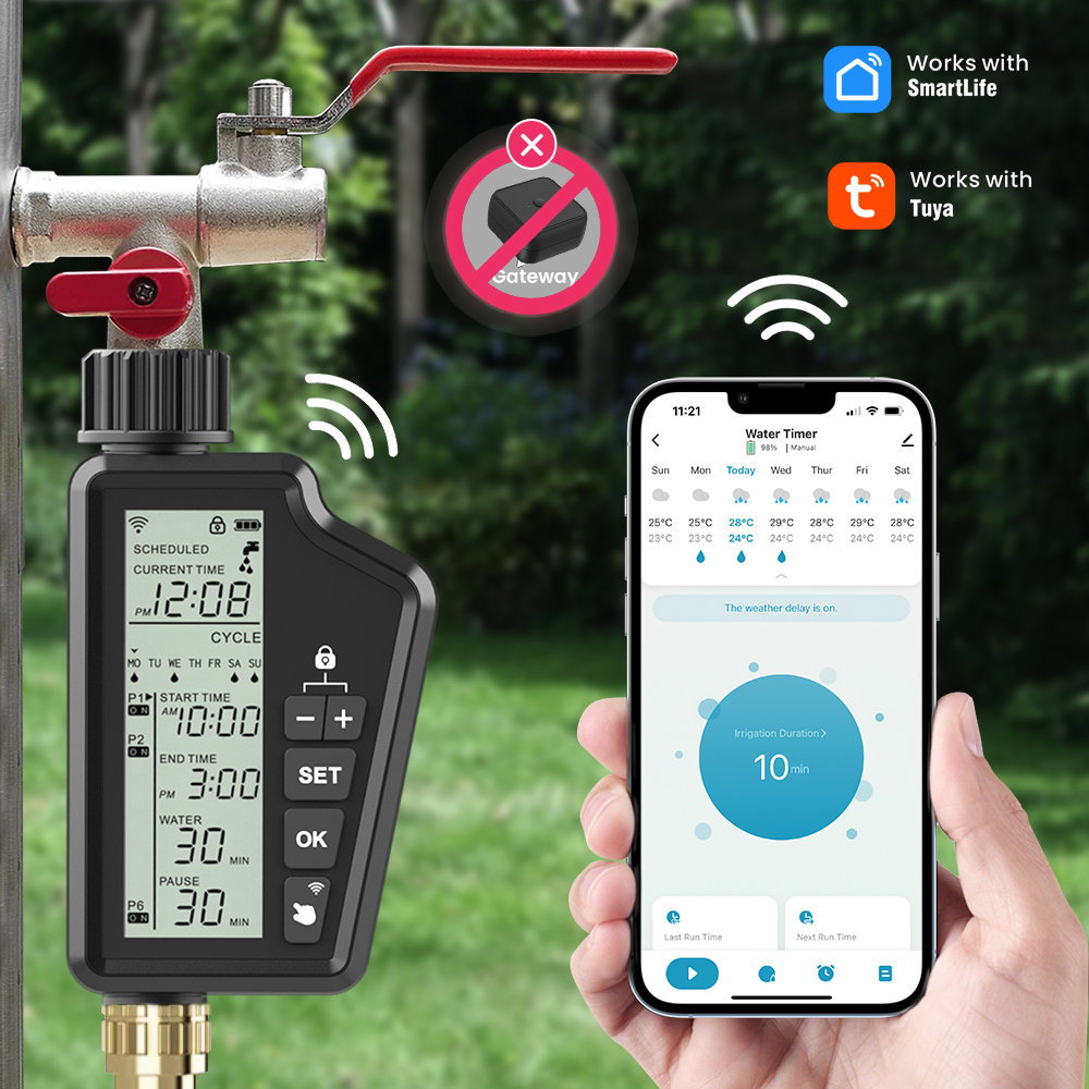 AVATTO Wifi Smart Irrigation Timer with LED Screen
