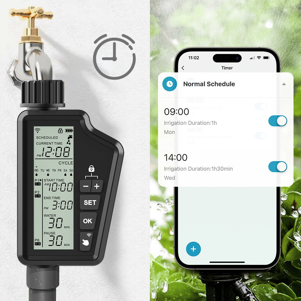AVATTO Wifi Smart Irrigation Timer with LED Screen