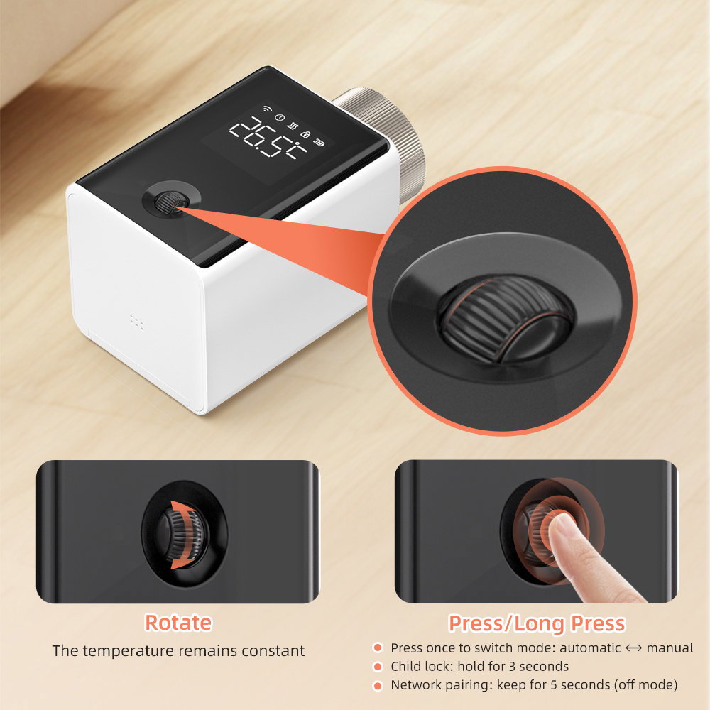AVATTO TRV60 ZigBee Smart Thermostat Radiator Valve