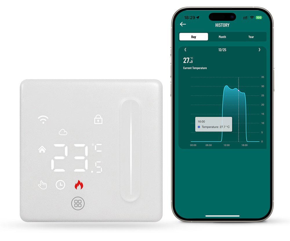 AVATTO Wi-Fi Water Heating Gas Boiler Thermostat WT420-3A