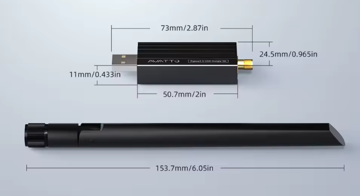 Centrální jednotka AVATTO Zigbee Thread MQTT Dongle GW70-XK