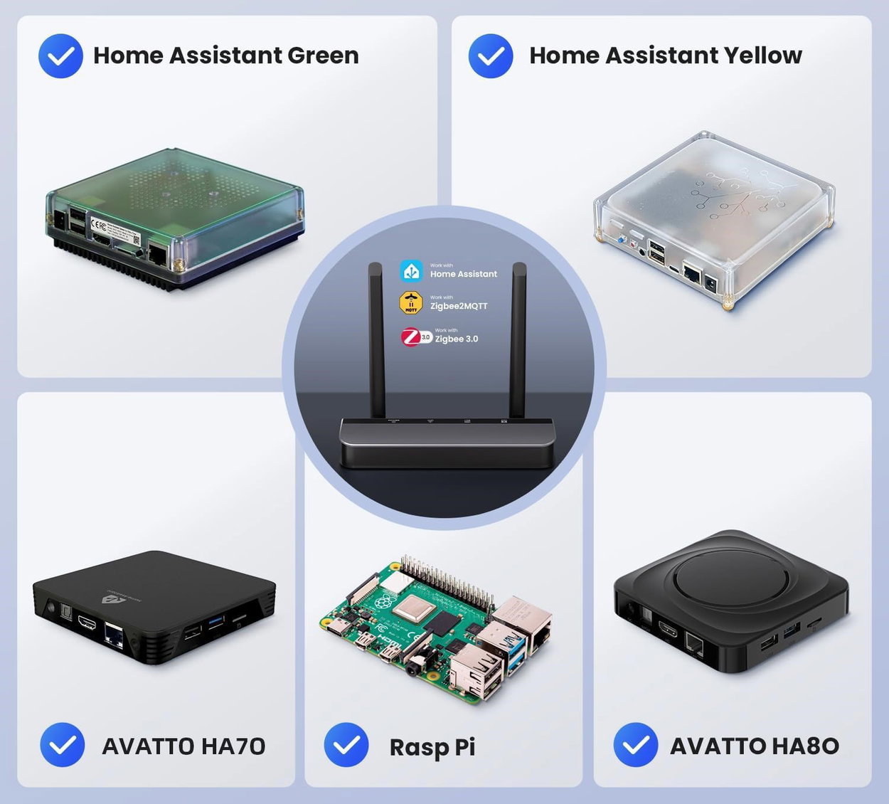 Centrálna jednotka AVATTO Zigbee 2 MQTT Dongle GW90-POE-Ti