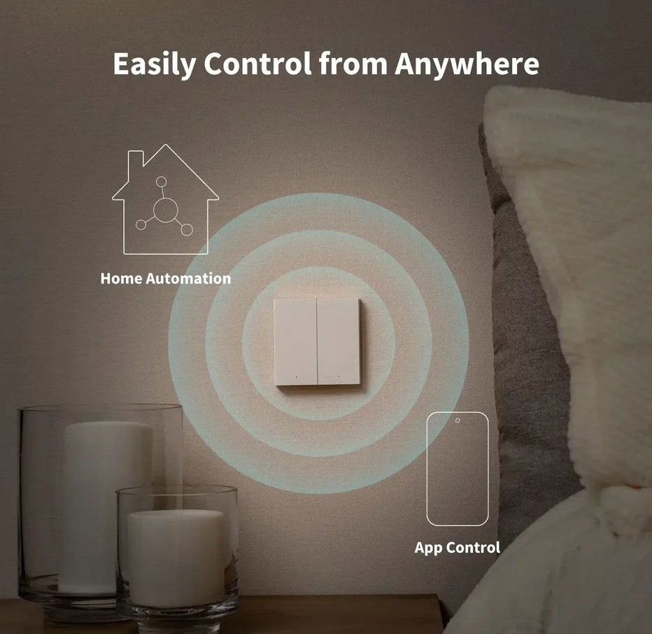 Spínač Aqara Smart Wall Switch H1 (With Neutral, Double Rocker) - aplikace