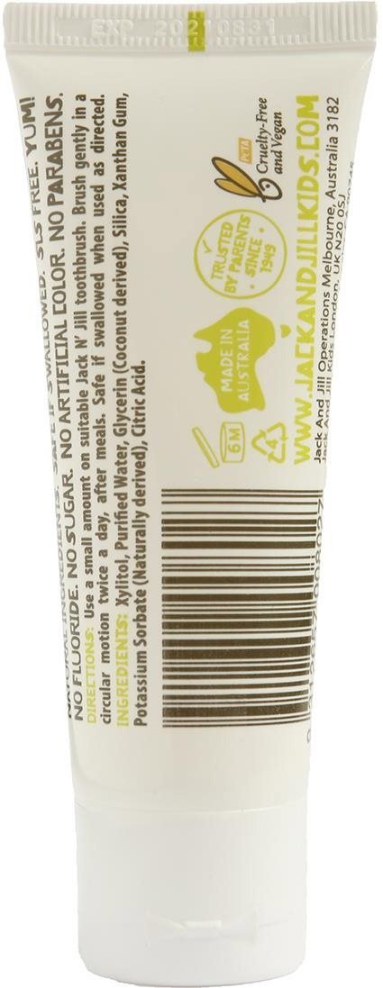 Jack N_ Jill Natural Toothpaste - Flavour Free 50g