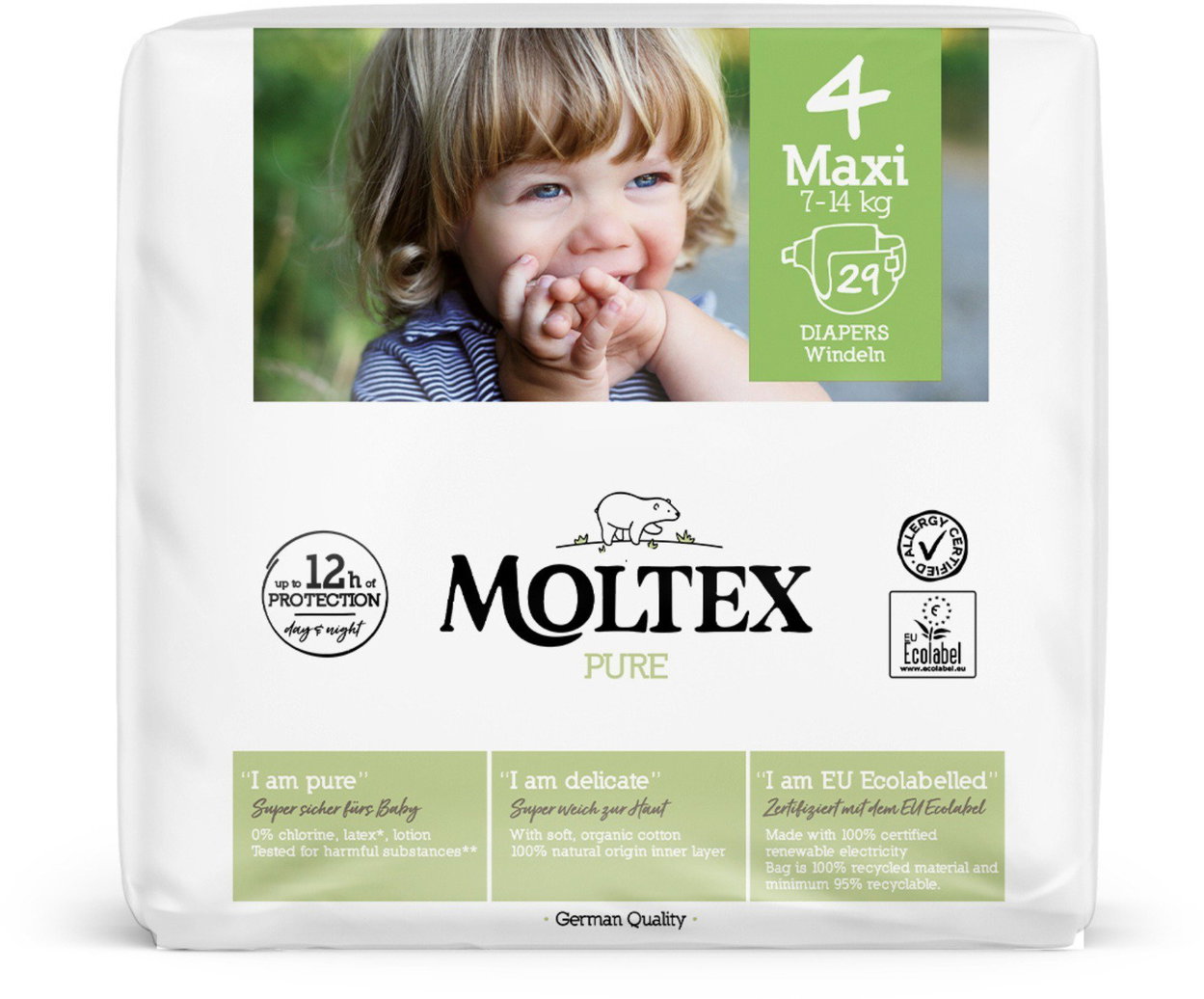Moltex Pure Maxi Size 4 (6×29pcs)