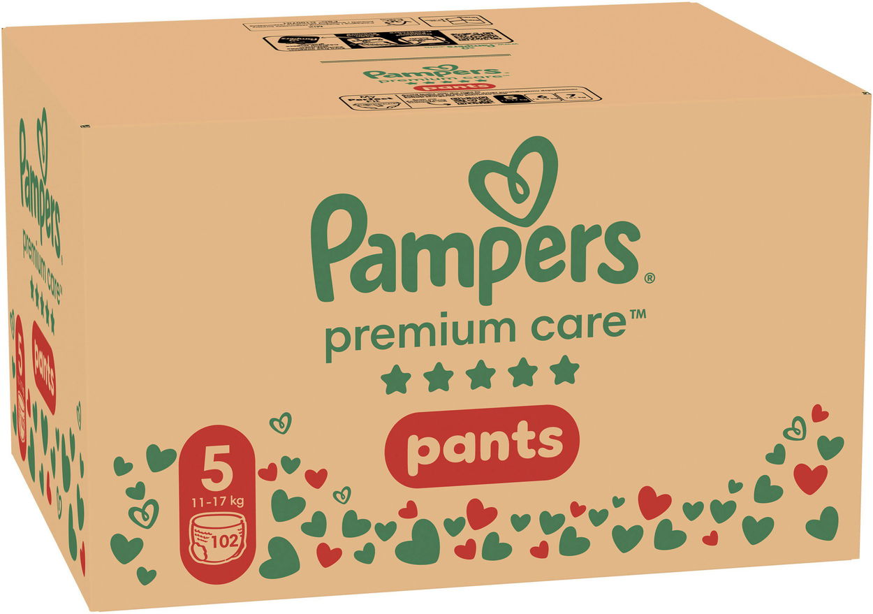Plienkové nohavičky PAMPERS Premium Care Pants veľ. 5 (102 ks)