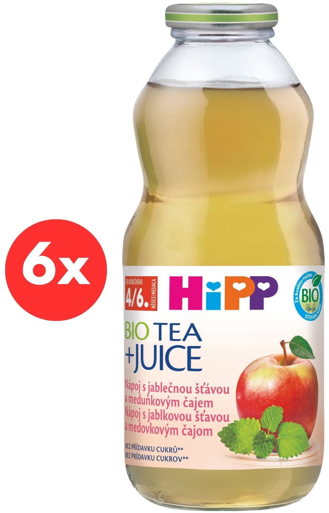 HiPP BIO Apple juice with lemon balm tea 6× 500 ml