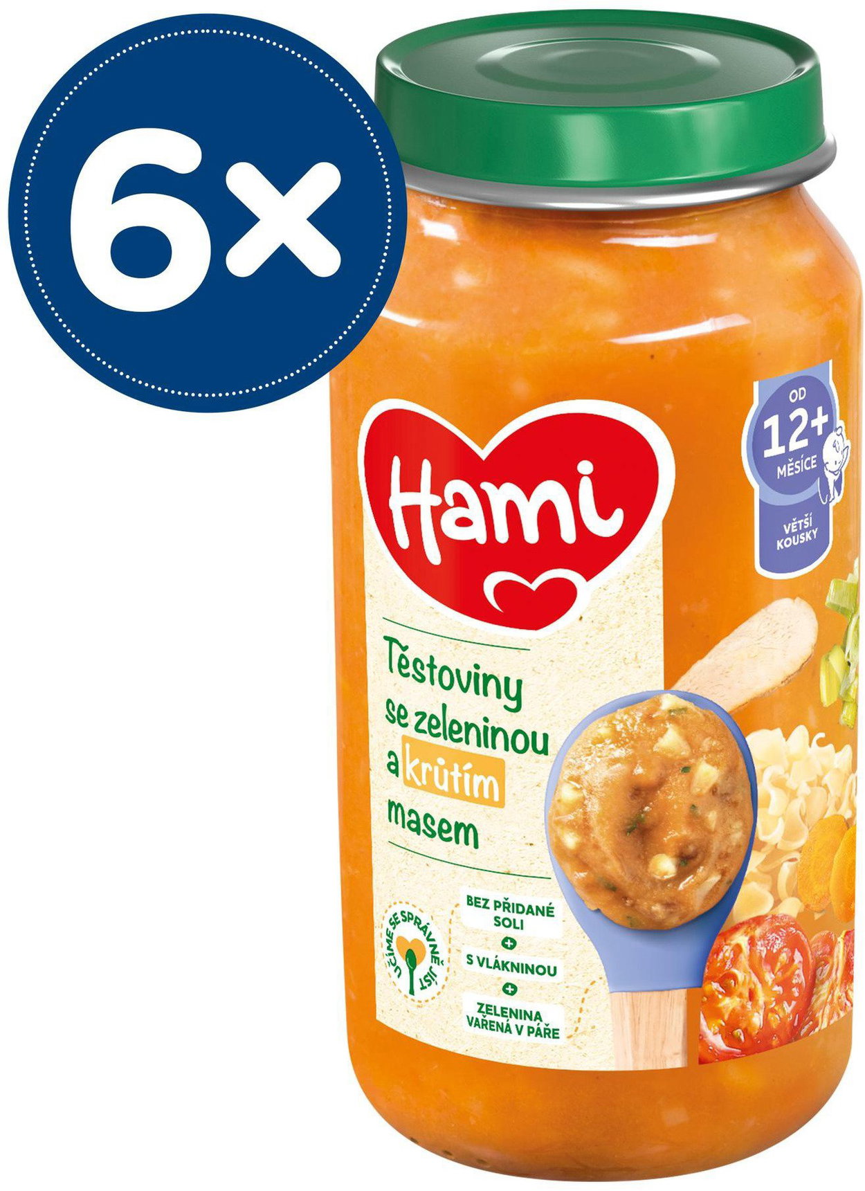 HAMI Pasta with vegetables and turkey 6× 250 g