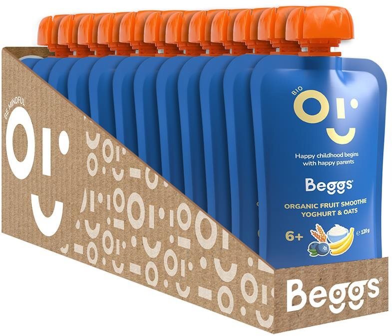 Beggs BIO Smoothie with fruit, yoghurt and oat flakes 12× 120g