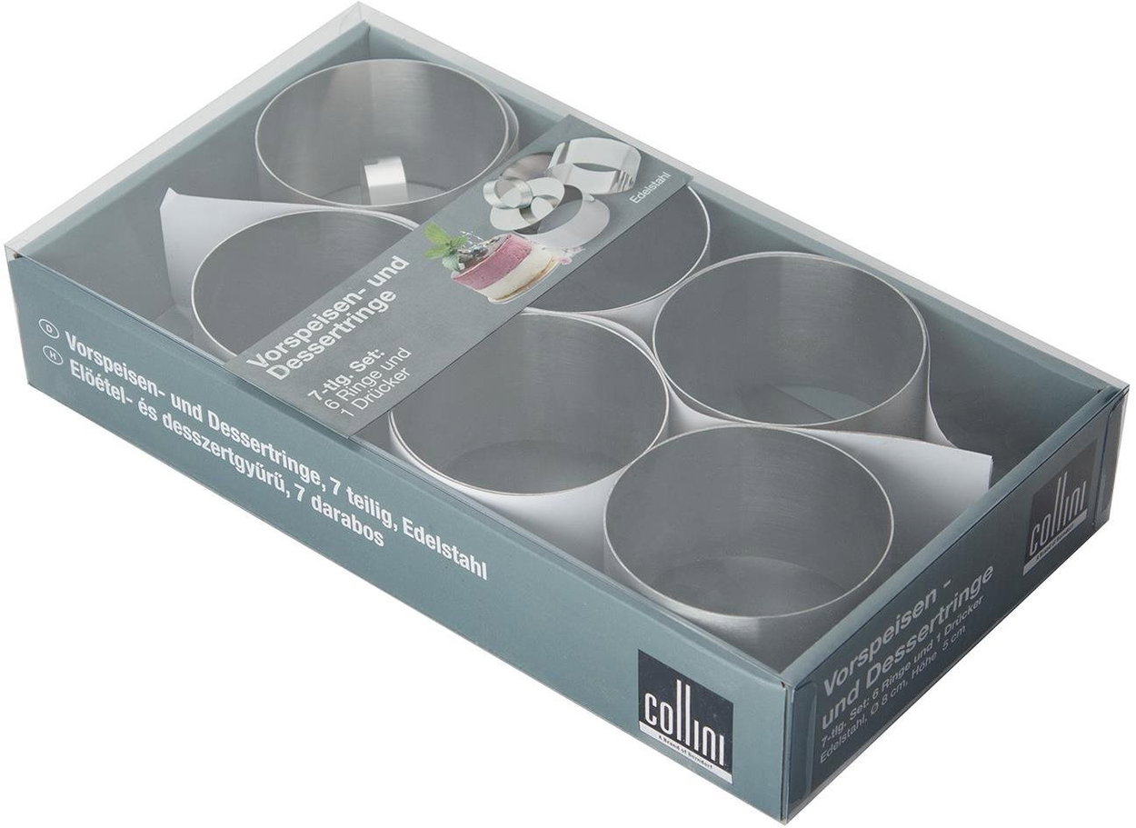 BERNDORF Dessert mould set 7 pieces