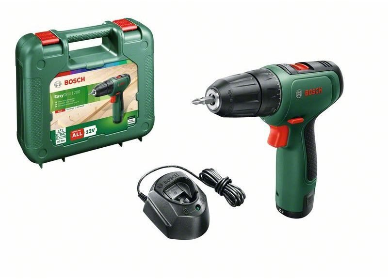 Cordless Screwdriver BOSCH Drill Driver EasyDrill 1200, case 0.603.9D3.006 (1×1.5Ah)